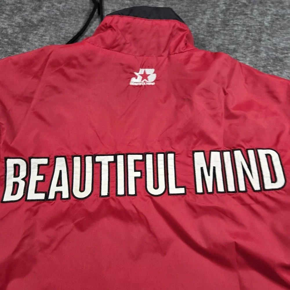 Rare Jon Bellion Beautiful Mind The Human Condition THC Starter Jacket Small 90s - Picture 9 of 12